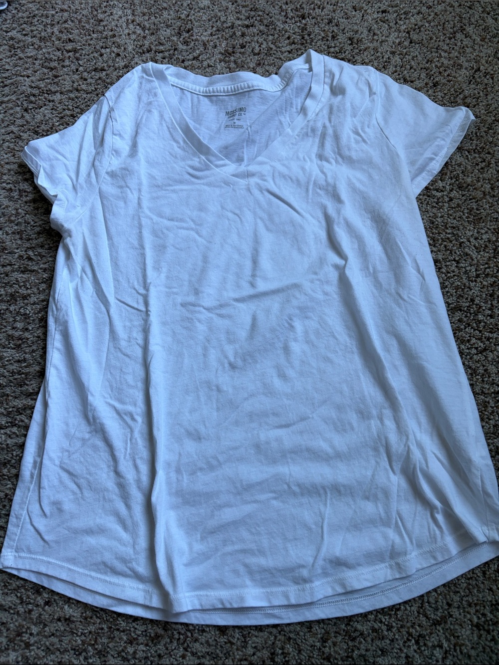 White V-Neck Women's Tee